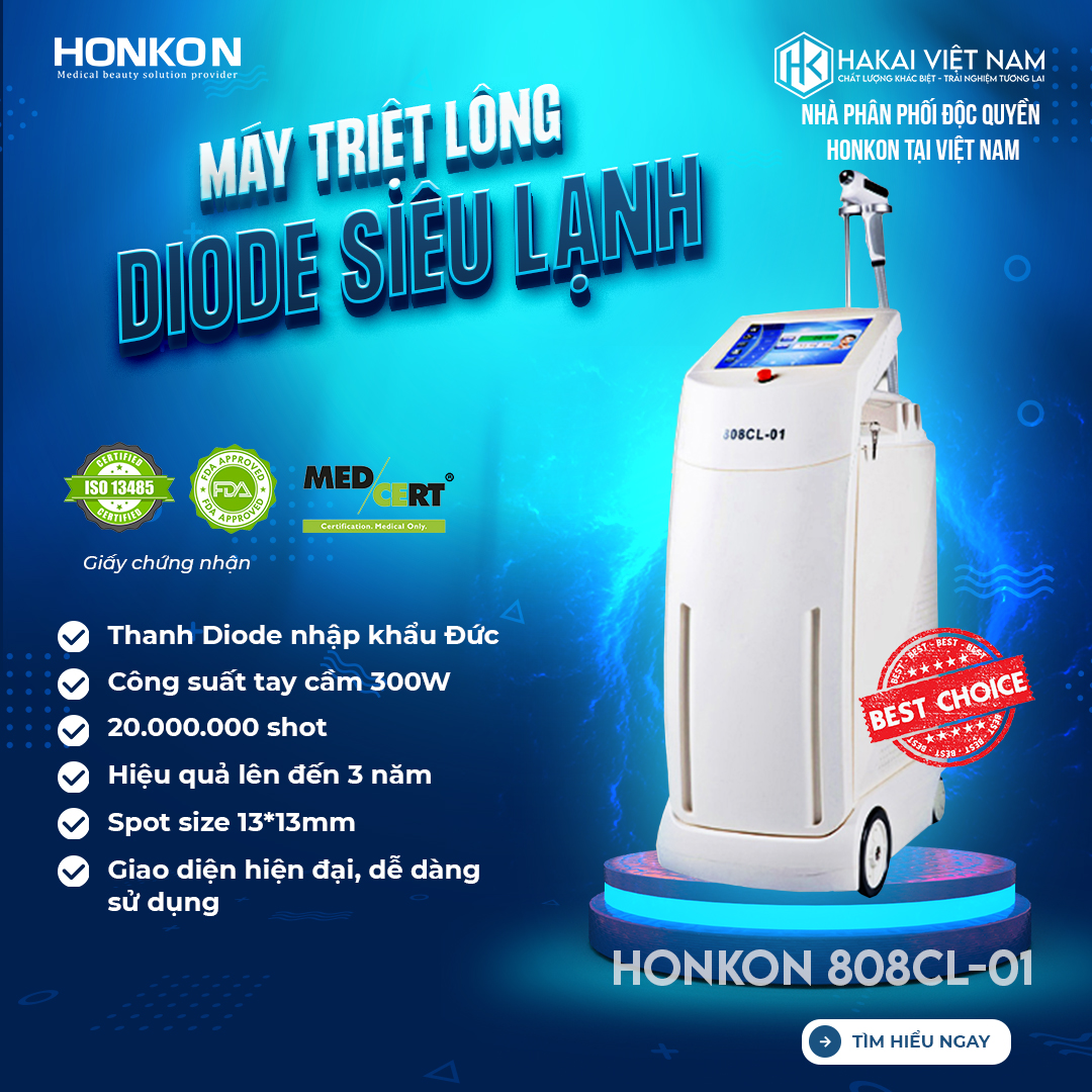 Máy Triệt Lông HONKON 808CL-01