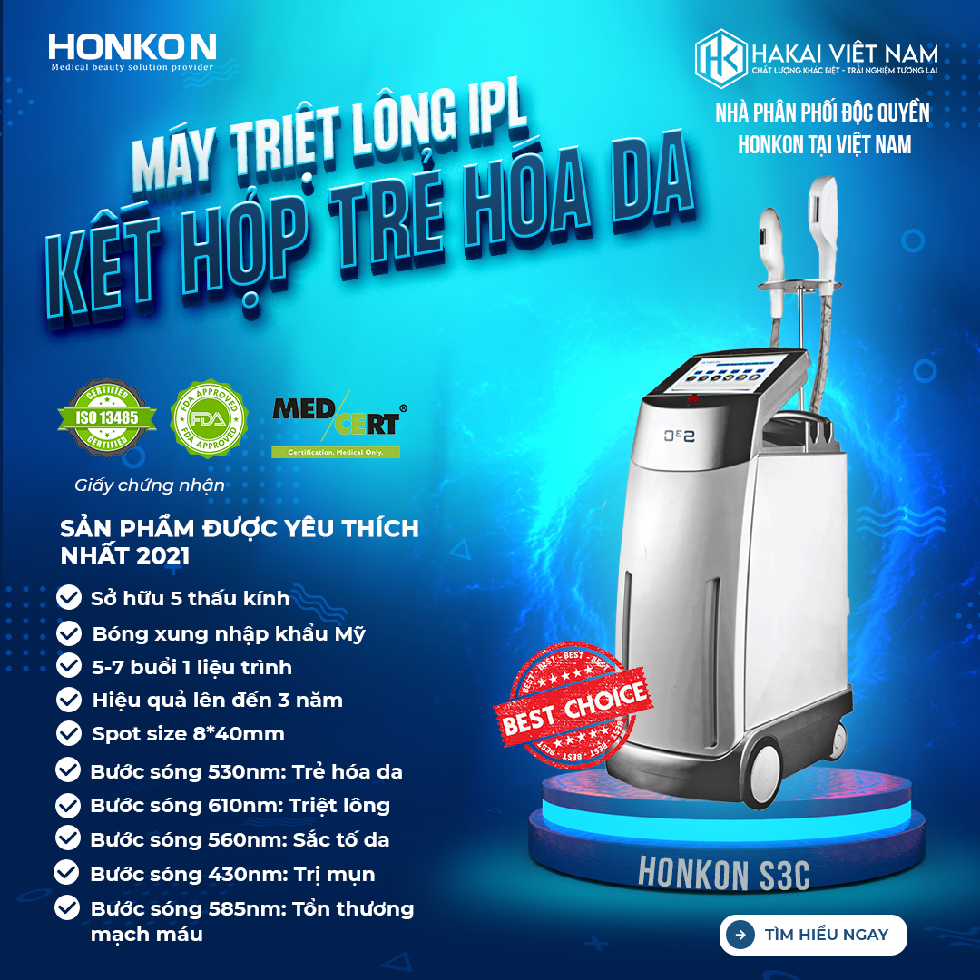 Máy Triệt Lông HONKON IPL S3C