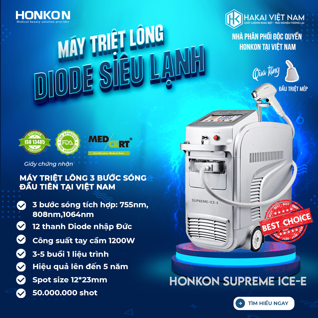 Máy Triệt Lông HONKON SUPERME ICE-E