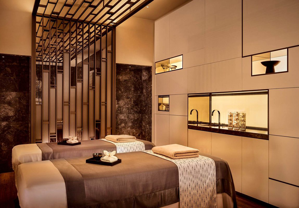 mẫu ga trải giường spa