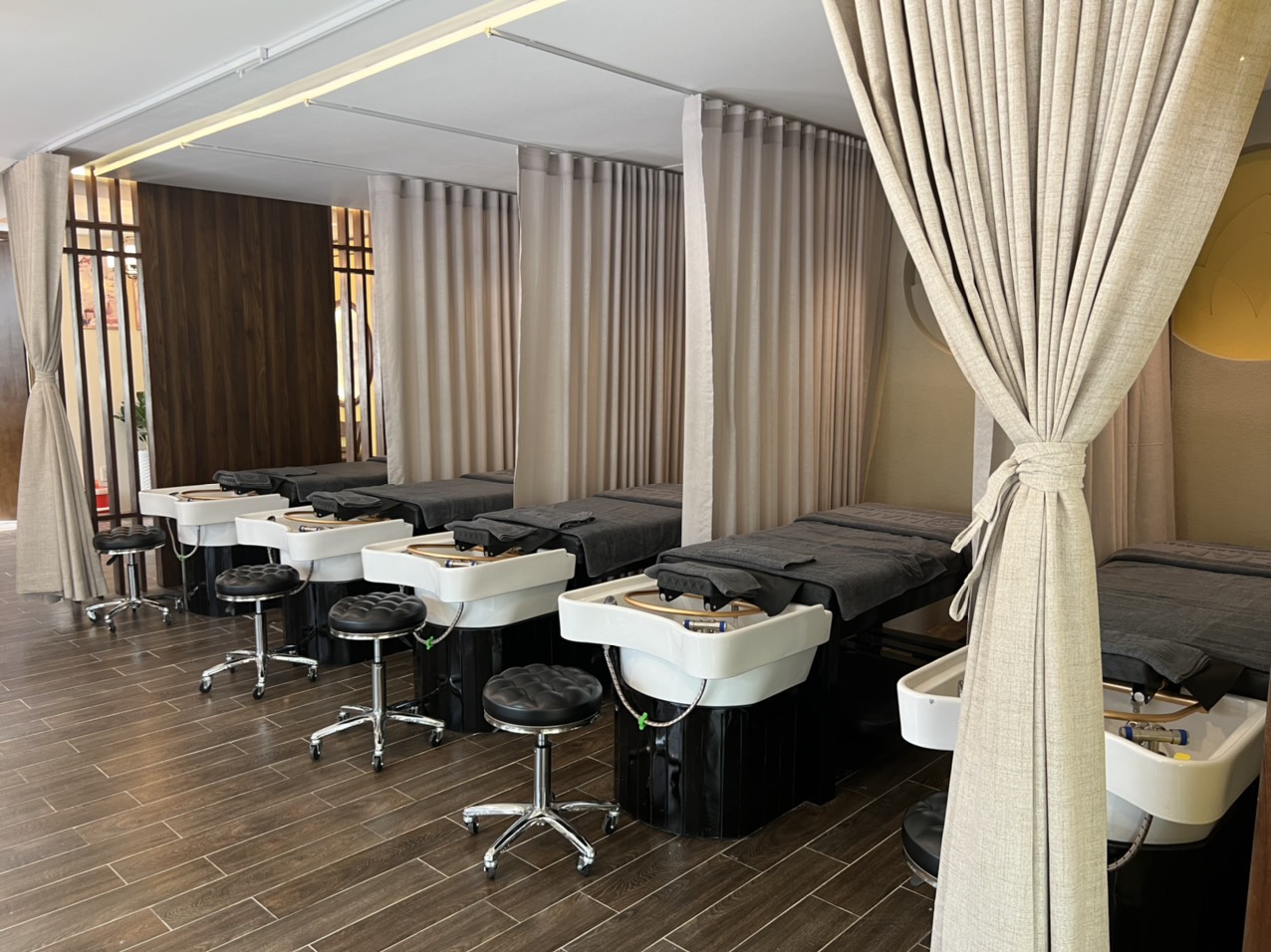 giường gội đầu spa