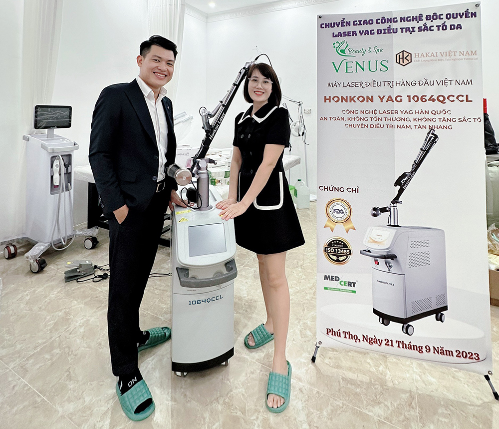 máy laser xóa xăm, trị nám