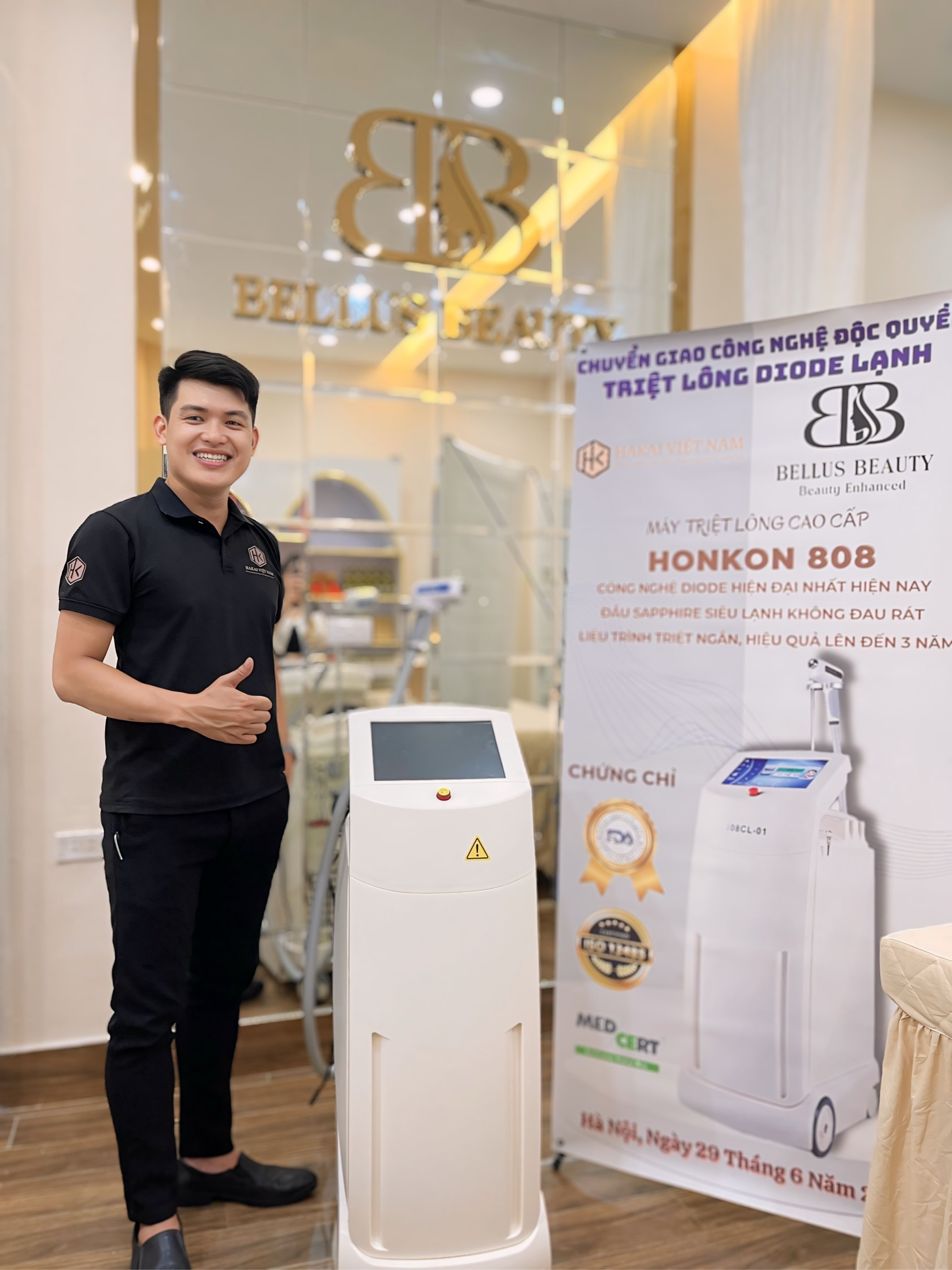 chuyển giao công nghệ máy triệt lông diode laser 808