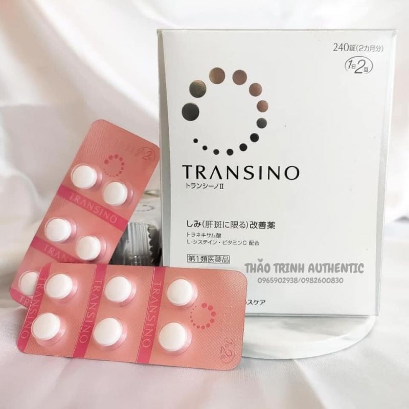 cách uống transino trị nám