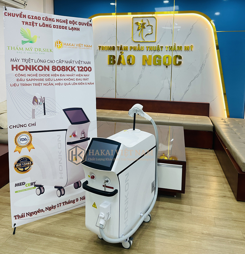 hakai viet nam chuyen giao may triet long honkon diode laser tai dr silk thai nguyen