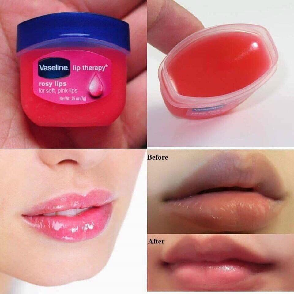 trị thâm môi vaseline