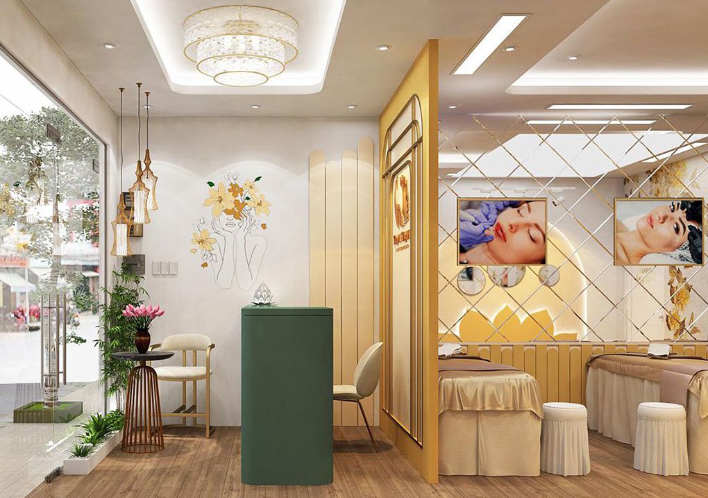 vách ngăn spa đẹp