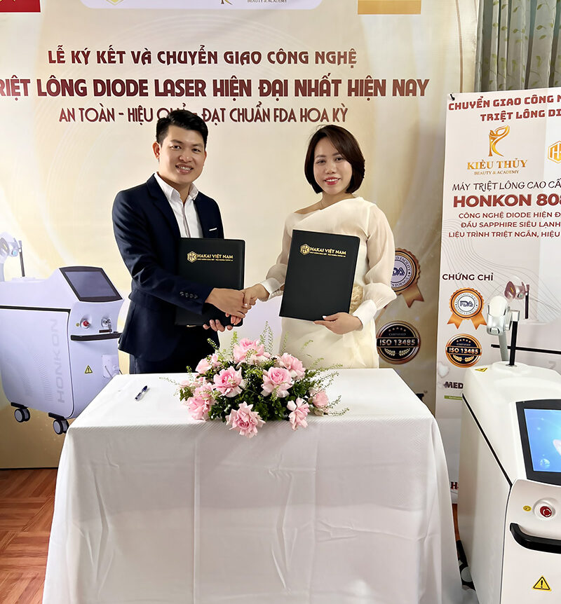 hakai viet nam chuyen giao may triet long honkon diode laser kieu thuy beauty